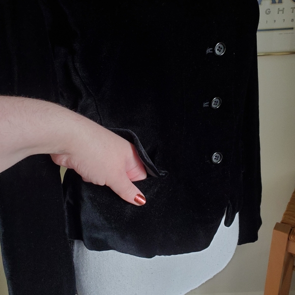 Vtg Nan Duskin Bill Blass Velvet Blazer - Picture 5 of 15